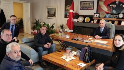 MUHTARLARDAN HAYIRLI OLSUN ZİYARETİ