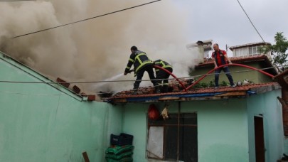 NUSRATİYE MAHALLESİ’NDE YANGIN