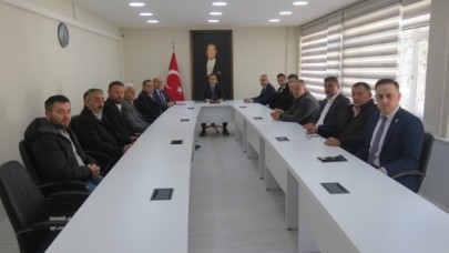 ODA VE BİRLİK BAŞKANLARI İLE BİR ARAYA GELDİ