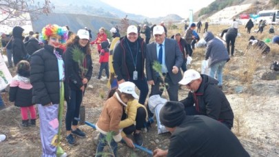 PROJE KAPSAMINDA FİDANLAR TOPRAKLA BULUŞTU