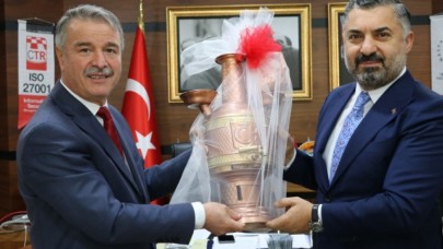 RTÜK BAŞKANI ŞAHİN REKTÖR ELMACI’YI ZİYARET ETTİ