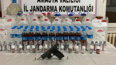 SAHTE ALKOL ÜRETEN ÇİFT GÖZALTINA ALINDI