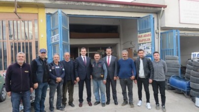 SANAYİ ESNAFINI ZİYARET ETTİ