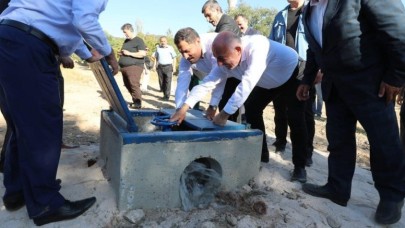 SARIMEŞE KÖYÜ BASINÇLI SULAMA TESİSLERİ HİZMETE GİRDİ