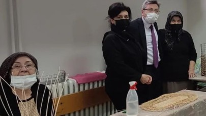 SEPET ÖRÜCÜLÜĞÜ KURSUNU ZİYARET ETTİ
