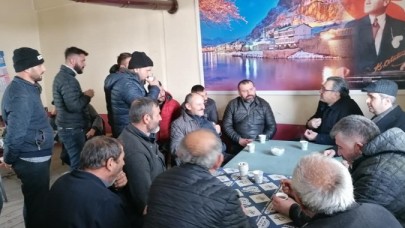 SERALARI ZARAR GÖREN ÇİFTÇİLERİ ZİYARET ETTİ