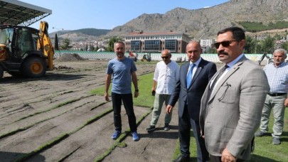 STADYUMDA İNCELEMEDE BULUNDU