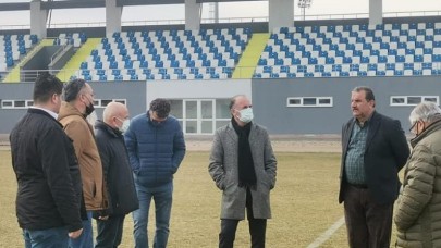 STADYUMDA İNCELEMELERDE BULUNDULAR