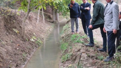 SULAMA KANALLARINI YERİNDE İNCELEDİ