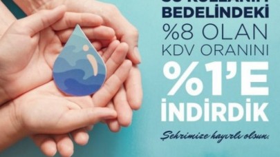 SULUOVA BELEDİYESİ İÇMESUYUNDA KDV’Yİ %1’E İNDİRDİ
