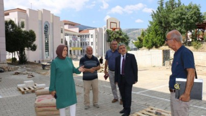 TADİLAT ÇALIŞMALARINI YERİNDE İNCELEDİ