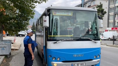 TOPLU TAŞIMA ARAÇLARI DENETLENDİ
