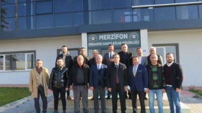 TSO HEYETİ, OSB YÖNETİMİNİ ZİYARET ETTİ