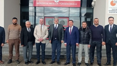 TSO YÖNETİMİNDEN MERZİFON MYO'YA ZİYARET