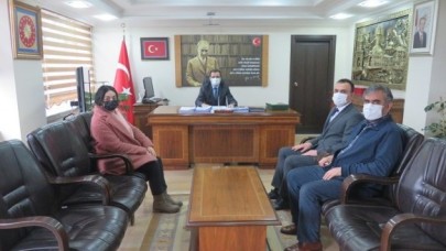 TÜRKMEN’DEN KAYMAKAM GÜLDOĞAN’A ZİYARET