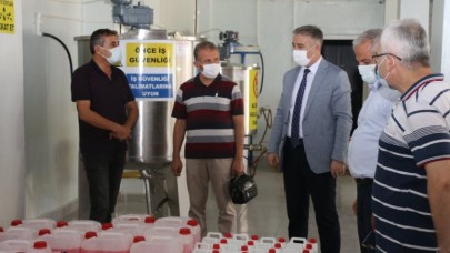 ÜRETİM ATÖLYESİNİ ZİYARET ETTİ