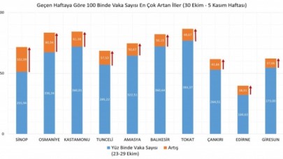 VAKA SAYISI EN ÇOK ARTAN 5. İLİZ