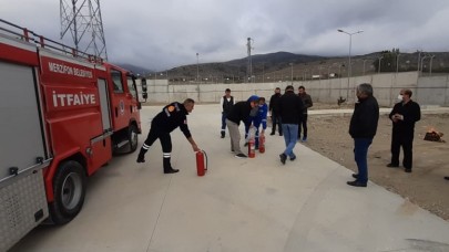 YANGIN SÖNDÜRME EĞİTİMLERİ DEVAM EDİYOR