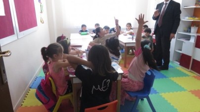 YAZ KUR’AN KURSU’NU ZİYARET ETTİ