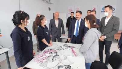 YENİ HİZMET BİNASINDA İNCELEMEDE BULUNDU