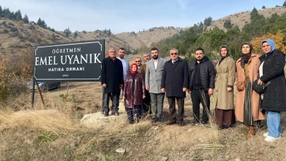 Emel Öğretmen İçin Fidanlar Toprakla Buluştu