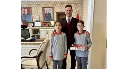 Suluova Kaymakamı Gürçam’e Küçük Misafirler