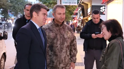 Vali Bakan Amasya Sokaklarında