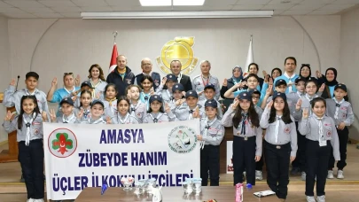Başkan Sevindi Minik İzcileri Sevgiyle Ağırladı
