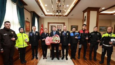 Emniyetten Vali Bakan’a 180. Yıl Ziyareti