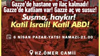Amasya’da Zulme Karşı Yatsı Namazı Sonrası Eylem Çağrısı