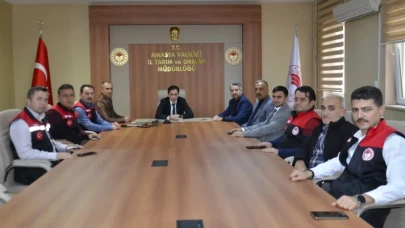 Amasya'da Zirai Don ve Hava Koşulları İçin Kriz Toplantısı Yapıldı