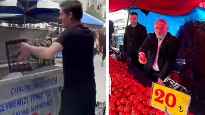 Domatesleri Çöpe Döken Pazarcı Özür Diledi, Başkan Aşgın'dan Açıklama Geldi