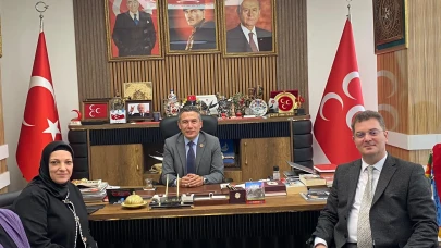 Ticaret İl Müdürü Cihan Özbakır’dan MHP Amasya’ya Ziyaret
