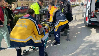 Çorum’da otomobil ile motosiklet çarpıştı: 1 yaralı