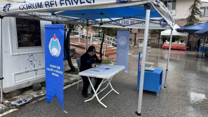 Çorum’da pazar yerlerinde talep ve şikayet masası kuruldu