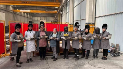 Kadın kaynak operatörleri Çorum sanayisinde yerini aldı