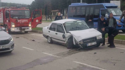 Trafik kazası: 2 yaralı