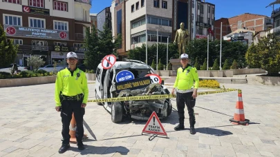 Merzifon’da Trafik Haftasında Çarpıcı Mesaj: "Hayalleriniz Yarım Kalmasın"