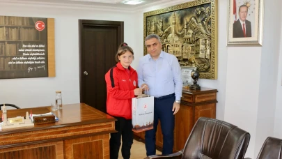 Türkiye Üçüncüsü Köse’den Kaymakam Karaaslan’a Ziyaret
