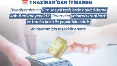 Amasya Belediyesi’nden Yeni Uygulama: Sosyal Tesislerde Nakit Dönemi Sona Eriyor