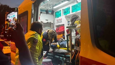 Halk otobüsü yayaya çarptı: 1 yaralı