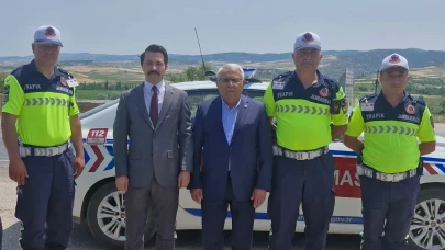 Kaymakam Demirgül Trafik Noktasında!
