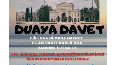 Merzifon Müftülüğü’nden YKS Öğrencileri İçin Dua Programı