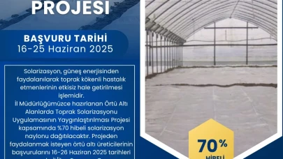 Amasya’da Örtü Altı Üreticilerine %70 Hibeli Solarizasyon Naylonu Desteği