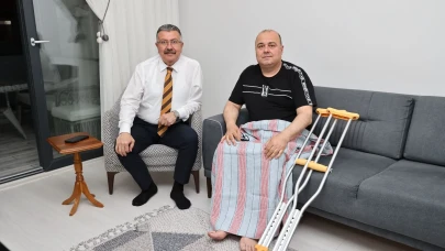 Başkan Kargı’dan Mustafa Atak’a Geçmiş Olsun Ziyareti