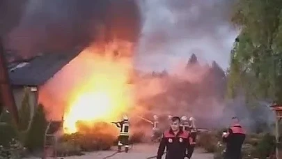 Çorum’da çiçekçide korkutan yangın