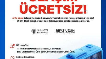 Suluova Belediyesi’nden Arife Günü Kabir Ziyaretlerine Ücretsiz Ulaşım Hizmeti