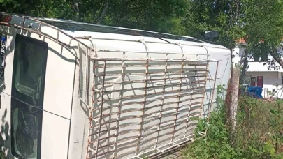 Minibüs devrildi: 3 yaralı