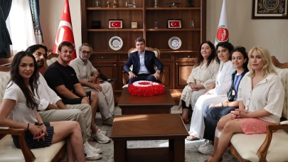 Kistre Filmi Ekibi Amasya Valisi Önder Bakan’ı Ziyaret Etti
