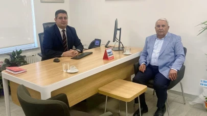Başkan Kemal Şahin’den Ziraat Bankası Müdürüne Hayırlı Olsun Ziyareti